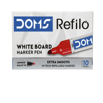 DOMS REFILO Whiteboard Marker Pens Red - 1 pc